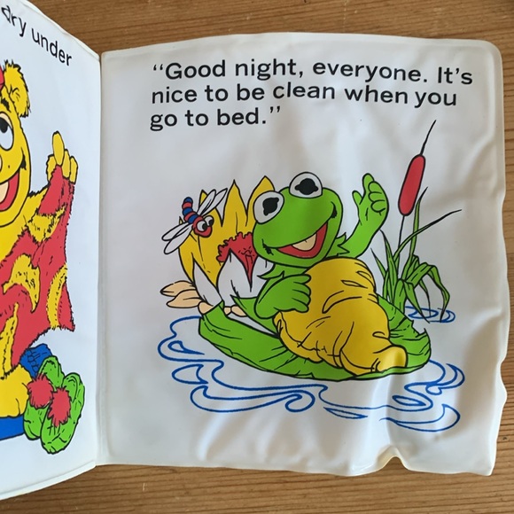 Vintage 1984 Jim Henson’s Muppet Babies vintage bath time book Retro 80s - Picture 9 of 10